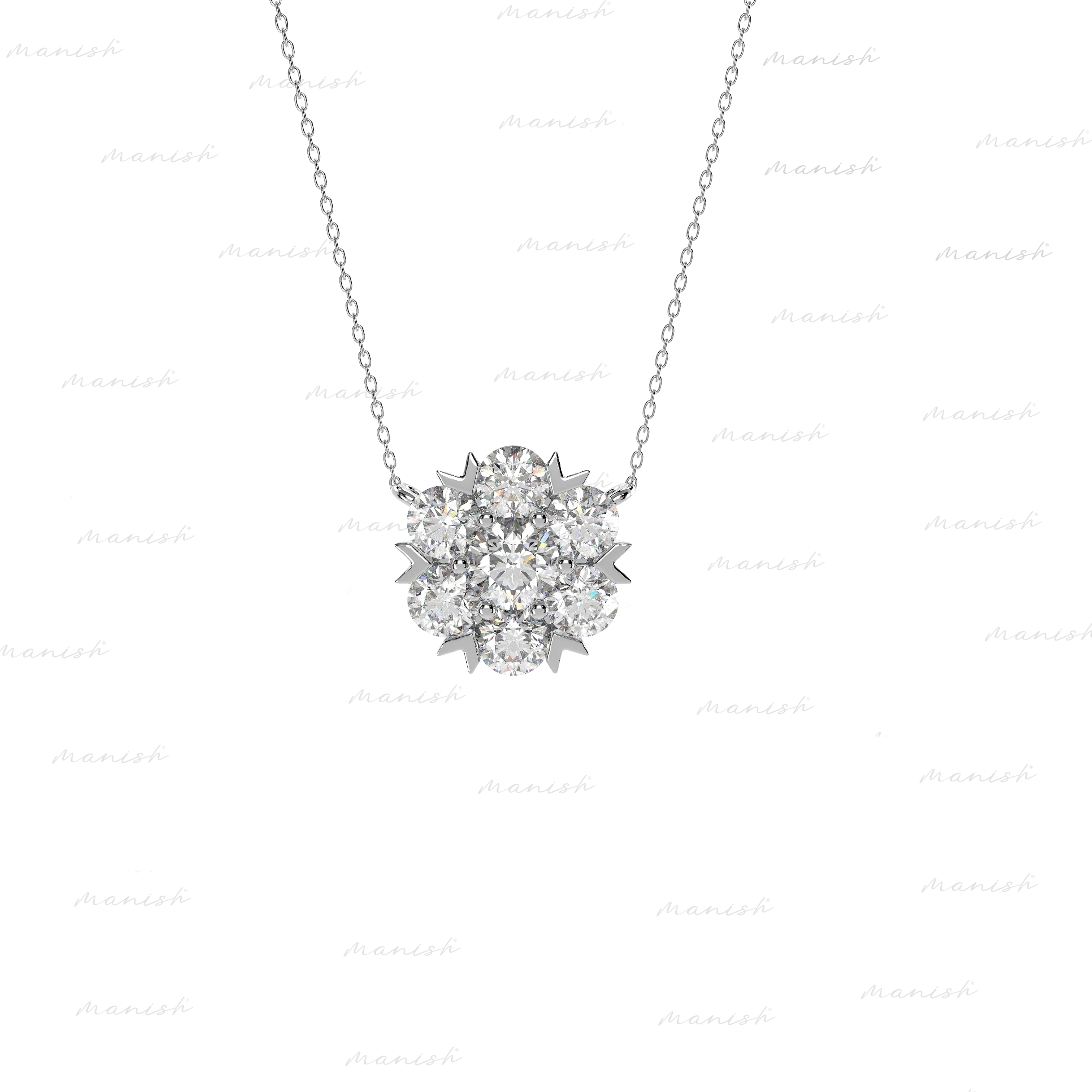 Diamond Blossom Necklace